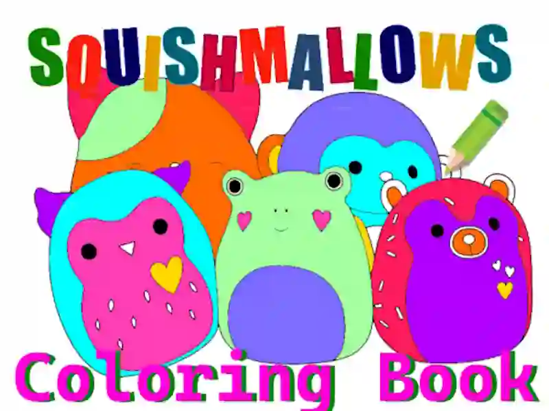 Spill SquishMallow Coloring Book online