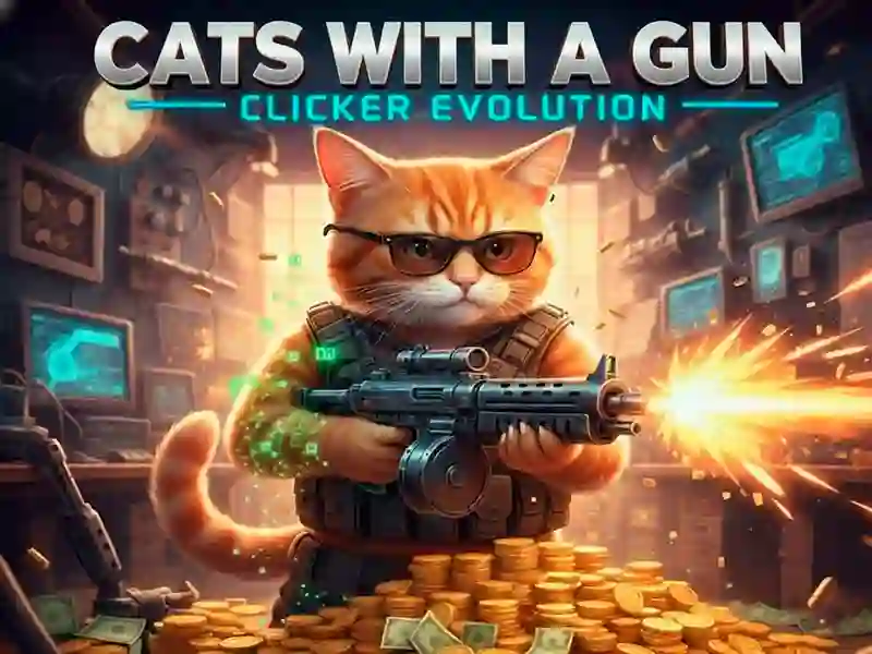 Spill Cats with a Gun Clicker Evolution online