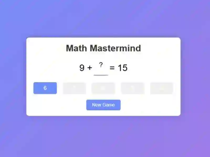 Spill Math Mastermind online