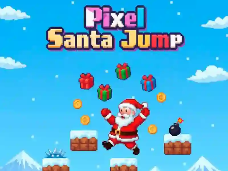 Spill Pixel Santa Jump online