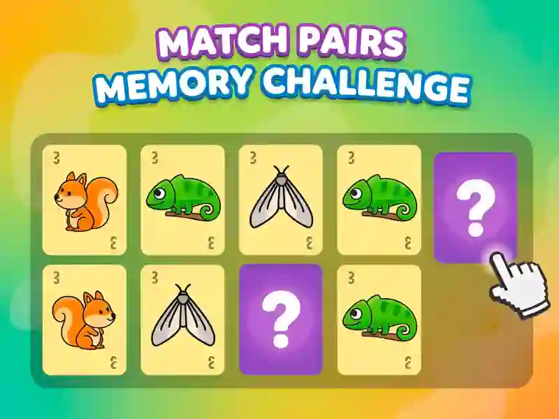 Spill Match Pairs Memory Challenge online