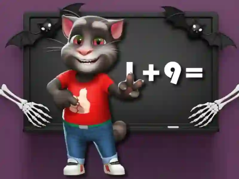 Spill Halloween Tom Math Challenge online Spill Halloween Tom Math Challenge online