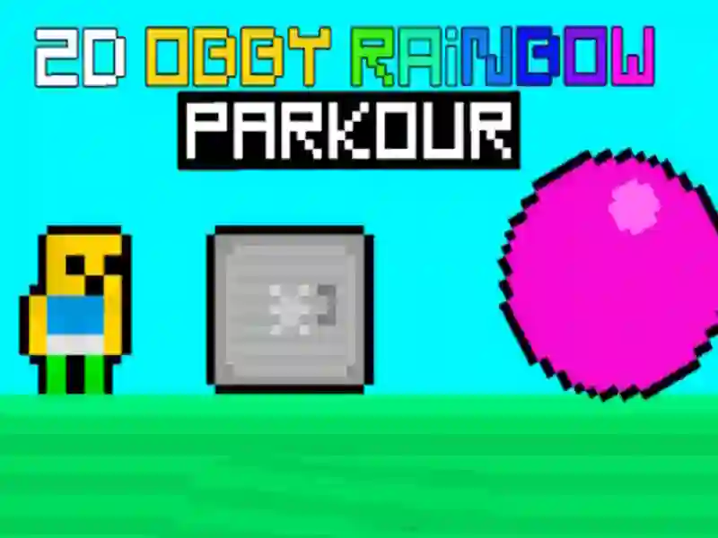 Spill 2D Obby Rainbow Parkour online Spill 2D Obby Rainbow Parkour online