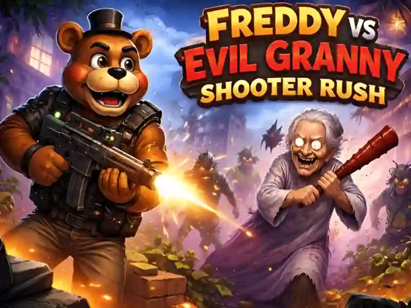 Spill Freddy vs Evil Granny Shooter Rush online