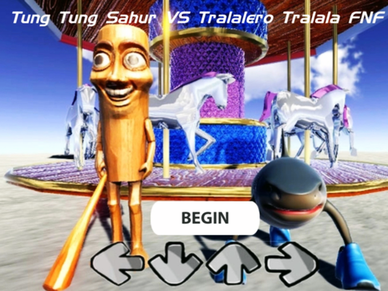 Spill Tung Tung Sahur vs Tralalero Tralala FNF online