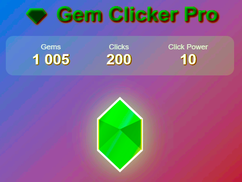 Spill GEM CLICKER Pro online