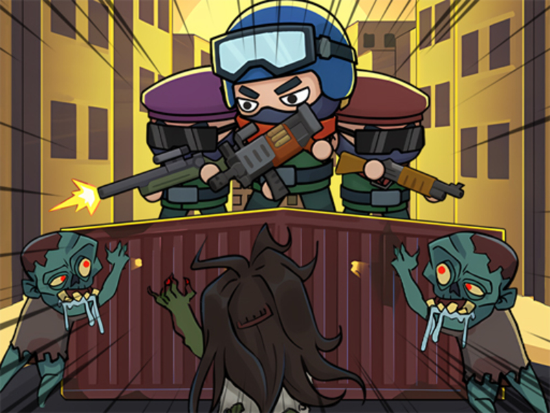 Spill Zombie Idle Defense online