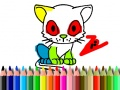 Spill Tilbake til skolen: Katt Fargelegging online