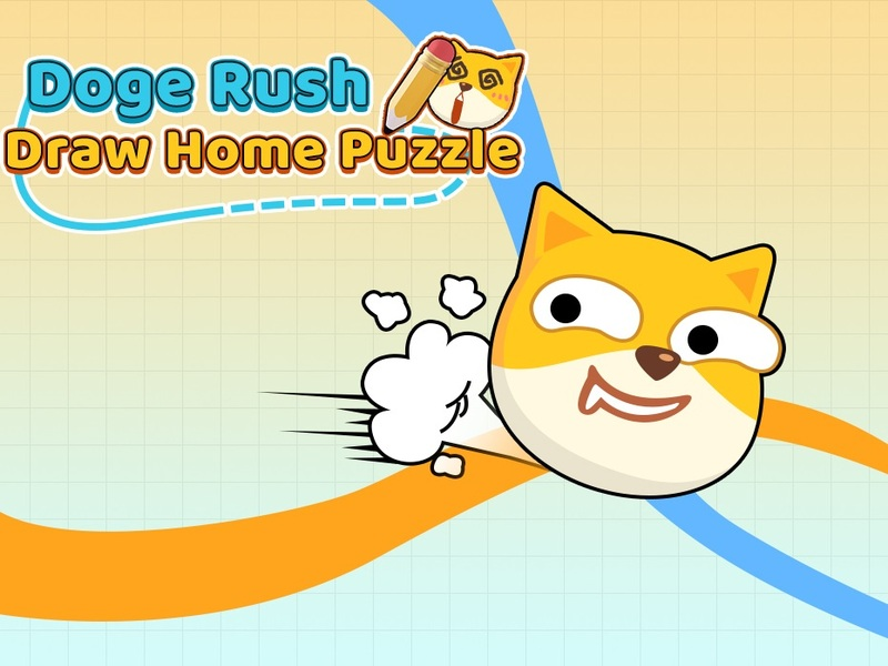 Spill Doge rush tegne hjemmet puslespill online