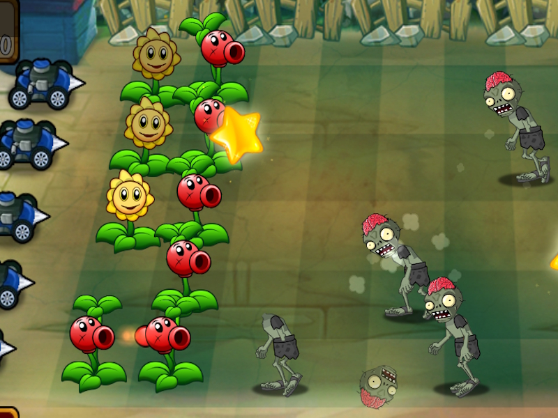 Spill Zombies Vs. Solsikker online