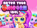 Spill Klekke din enhorn-idol online
