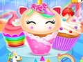 Spill Unicorn Mermaid Cupcake Matlaging Design online