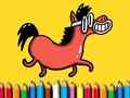 Spill Tilbake til skolen: Pony fargebok online