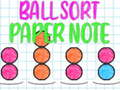 Spill Ball Sortering: Papirnotat online