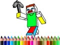 Spill Tilbake til skolen: Minecraft Fargelegging online