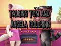 Spill Fargelegging av Talking Tom og Angela online