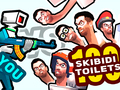 Spill Du mot 100 Skibidi-Toaletter online