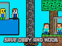 Spill Redde Obby og Noob To Spillere online