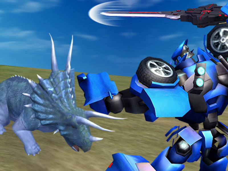 Spill Jurassic Dinosaur Mech Battle online