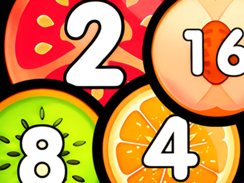 Spill Slå sammen skytter 2048 Connect Fruits online