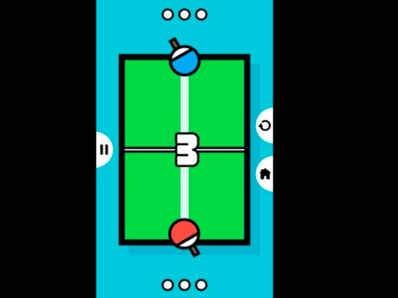 Spill Ping pong tennis bord 2d online
