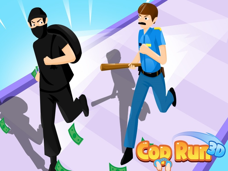 Spill Cop Run 3D online