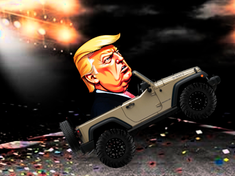 Spill Trump Wheelie Challenge online