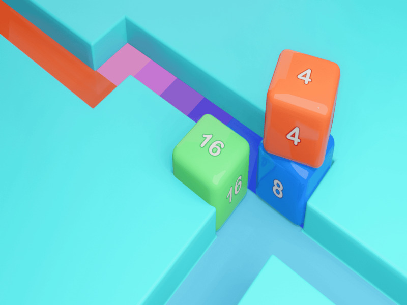 Spill Maze Cube 2048 online