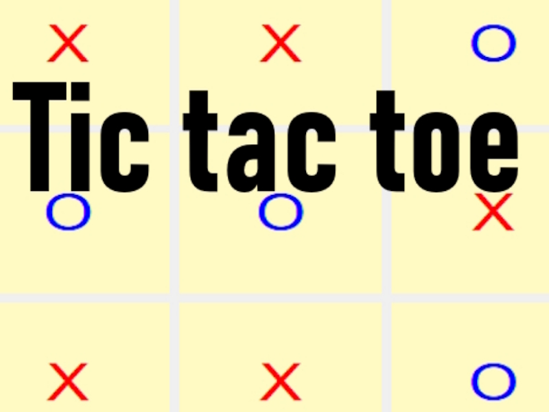 Spill Tic tac toe online