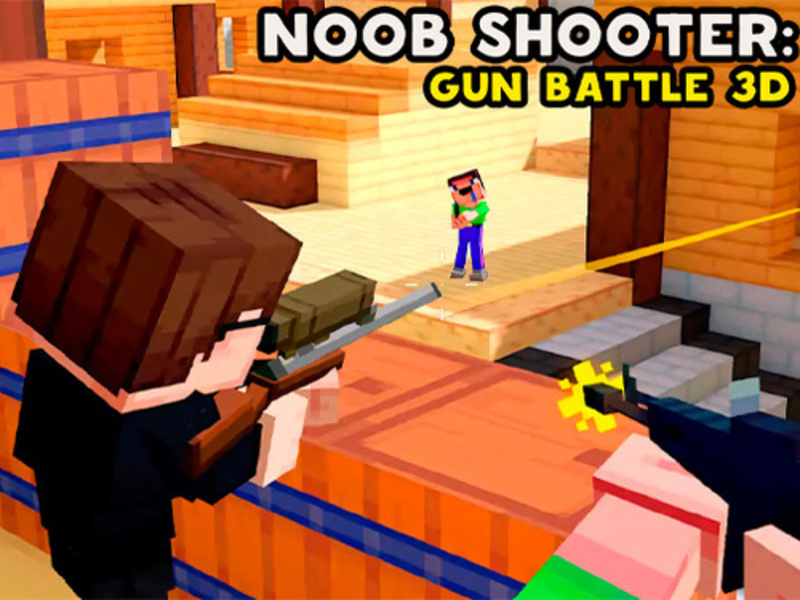 Spill Noob Shooter: Gun Battle 3D online