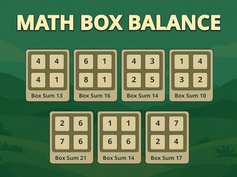 Spill Matematikkboksbalanse online
