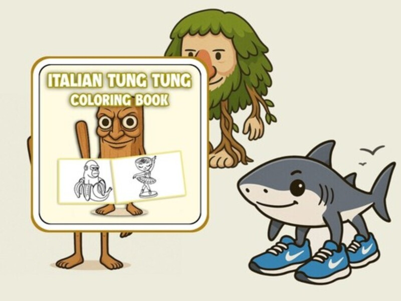 Spill Tung Tung Sahur Coloring Book online
